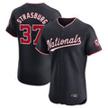 Jamed W.Nationals #37 Stephen Strasburg Player Navy Elite Stitched Jerseys