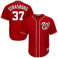 Jamed W.Nationals #37 Stephen Strasburg Player Red Cool Alternate Player Stitched Jerseys