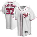 Jamed W.Nationals #37 Stephen Strasburg Player White Game Stitched Jerseys