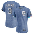Jamed W.Nationals #3 Dylan Crews Player Blue City Connect Elite Stitched Jerseys