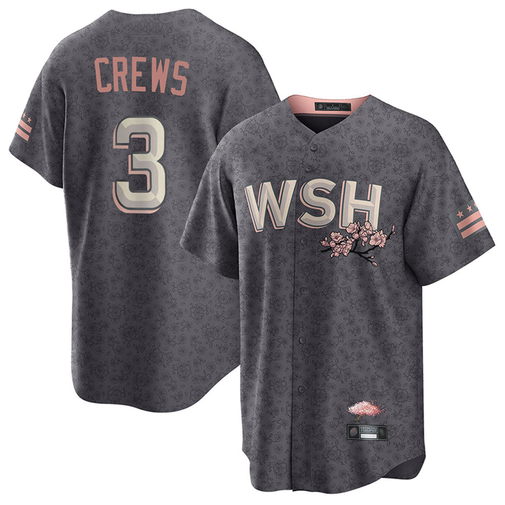 Jamed W.Nationals #3 Dylan Crews Player City Connect Stitched Jerseys
