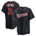 Jamed W.Nationals #3 Dylan Crews Player Navy Game Stitched Jerseys