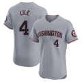 Jamed W.Nationals #4 Daylen Lile Player Gray Alternate Elite Stitched Jerseys