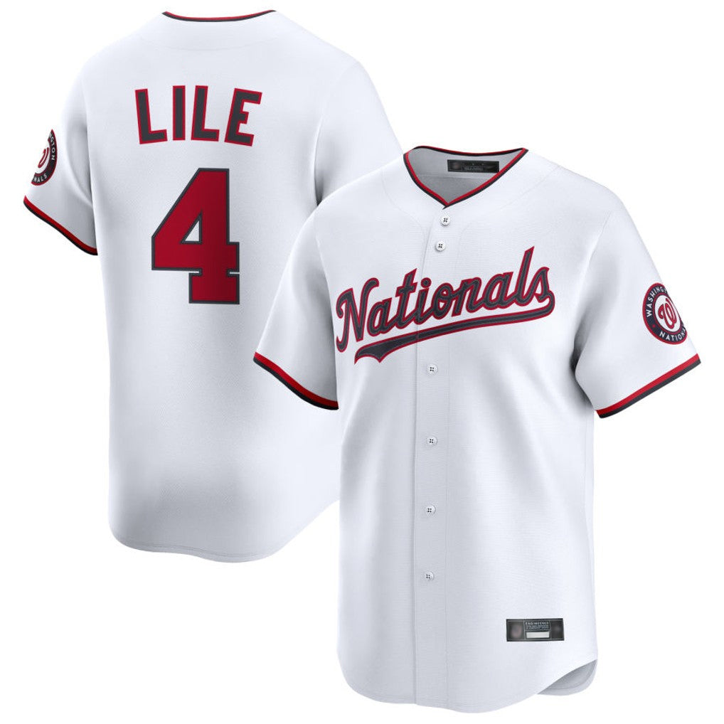 Jamed W.Nationals #4 Daylen Lile Player White Alternate Limited Replica Stitched Jerseys