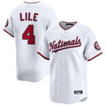 Jamed W.Nationals #4 Daylen Lile Player White Alternate Limited Replica Stitched Jerseys