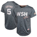 Jamed W.Nationals #5 CJ Abrams Player Charcoal City Connect Limited Stitched Jerseys