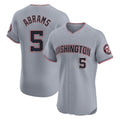 Jamed W.Nationals #5 CJ Abrams Player Gray Elite Road Replica Stitched Jerseys