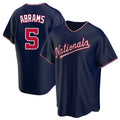 Jamed W.Nationals #5 CJ Abrams Player Navy Blue Replica Game Stitched Jerseys