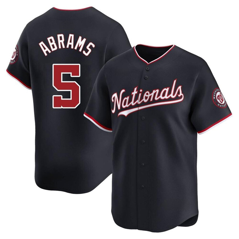 Jamed W.Nationals #5 CJ Abrams Player Navy Blue Replica Stitched Jerseys