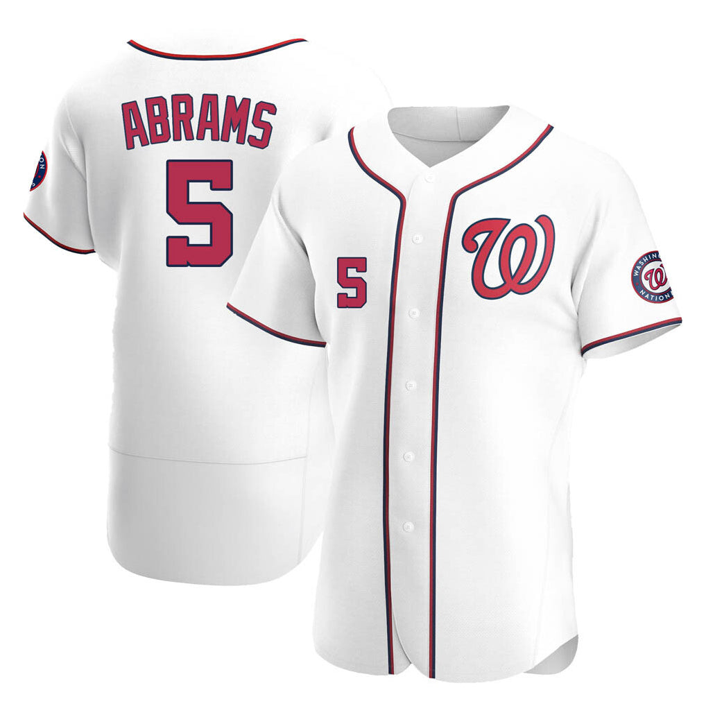 Jamed W.Nationals #5 CJ Abrams Player White Alternate Elite Stitched Jerseys