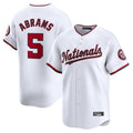 Jamed W.Nationals #5 CJ Abrams Player White Home Limited Stitched Jerseys