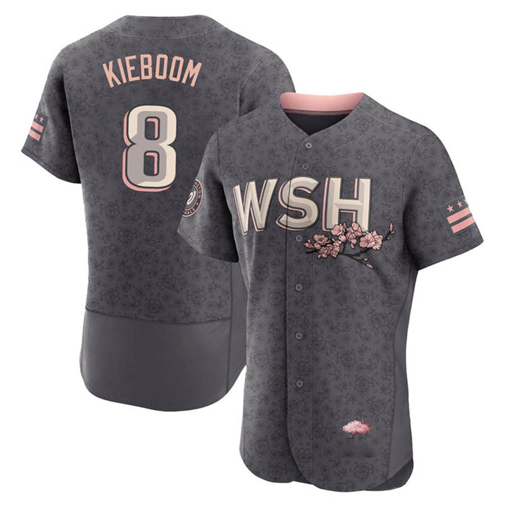 Jamed W.Nationals #8 Carter Kieboom Player Gray City Connect Limited Stitched Jerseys