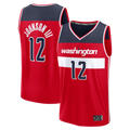 Jamed W.Wizards #12 Tre Johnson III Red Fast Break Replica Jerseys - Icon Edition