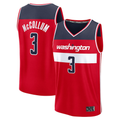 Jamed W.Wizards #3 CJ McCollum Red Fast Break Replica Player Jerseys - Icon Edition