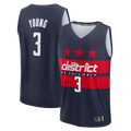 Jamed W.Wizards #3 Trae Young Navy Fast Break - Statement Edition