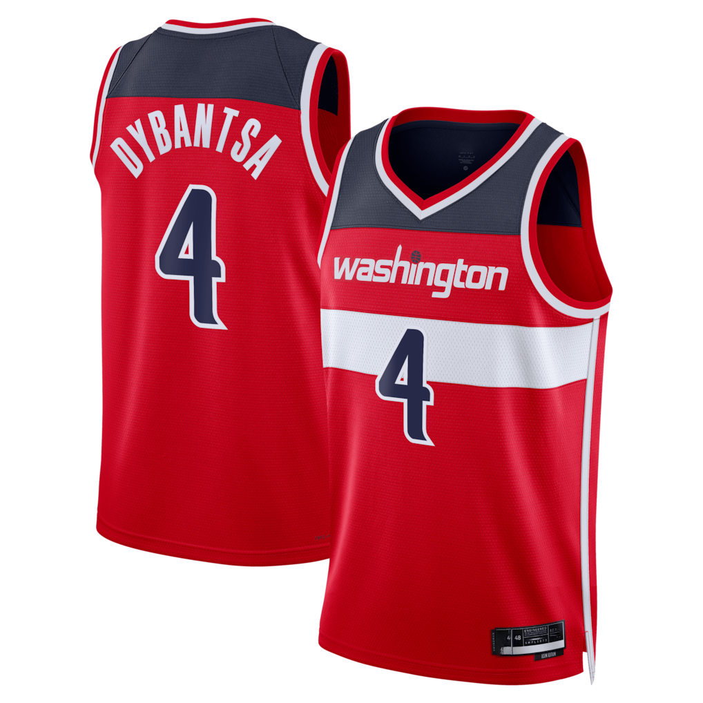 Jamed W.Wizards #4 AJ Dybantsa Red 2026 Draft Swingman Jerseys - Icon Edition