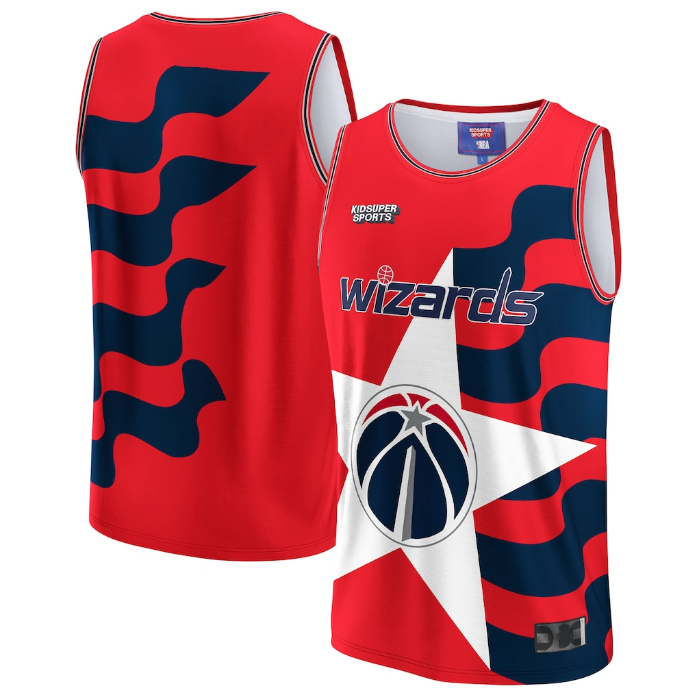 Jamed W.Wizards & KidSuper Studios by Red Hometown Jerseys