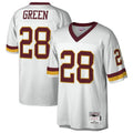 Jamed Washington Football Team #28 Darrell Green Mitchell & Ness White Legacy Replica Stitched Jersey