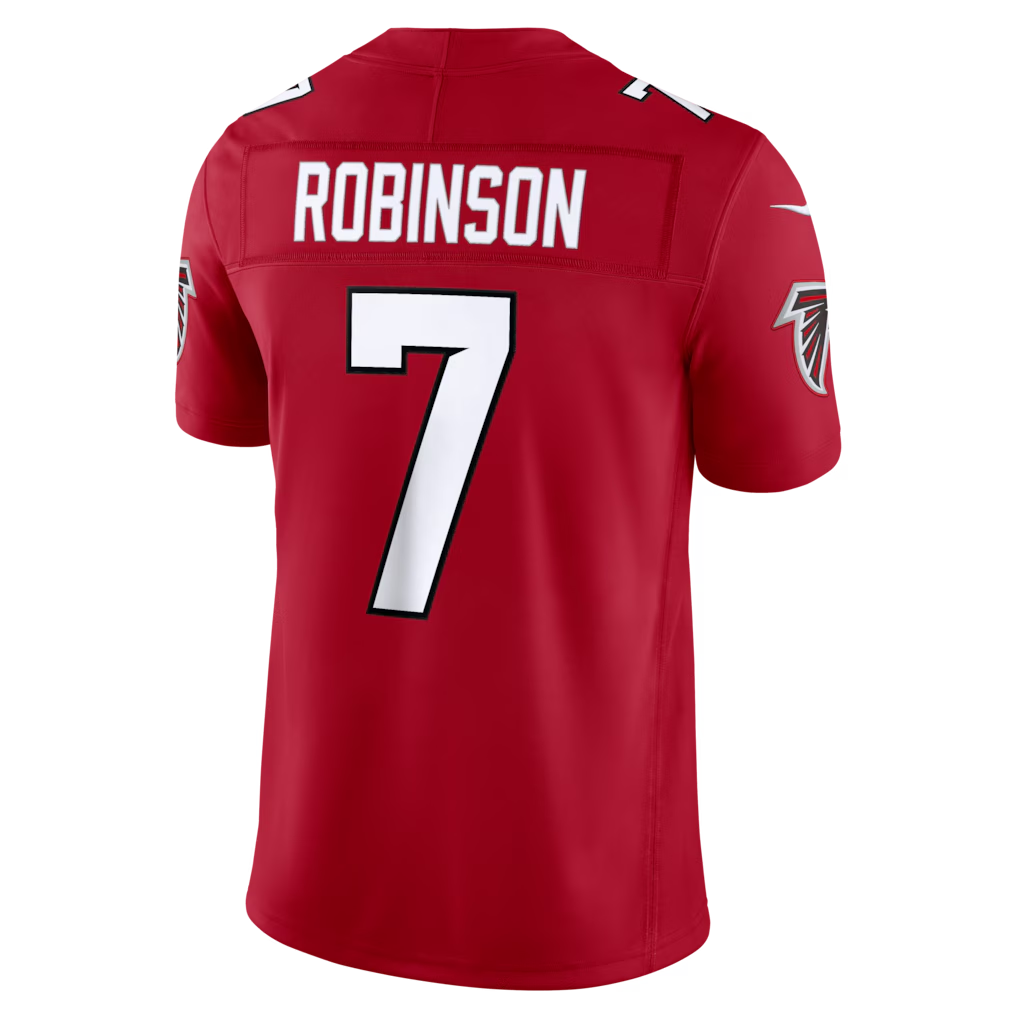 Jamed A.Falcons #7 Bijan Robinson Red Vapor F.U.S.E. Limited Stitched Jerseys