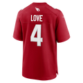 Jamed A.Cardinals #4 Jeremiyah Love Red Game Player Stitched Jersey