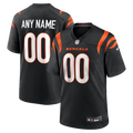 Jamed Custom C.Bengals Black Game Stitched Jerseys